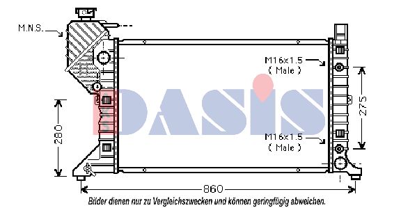 AKS DASIS Radiators, Motora dzesēšanas sistēma 130003N